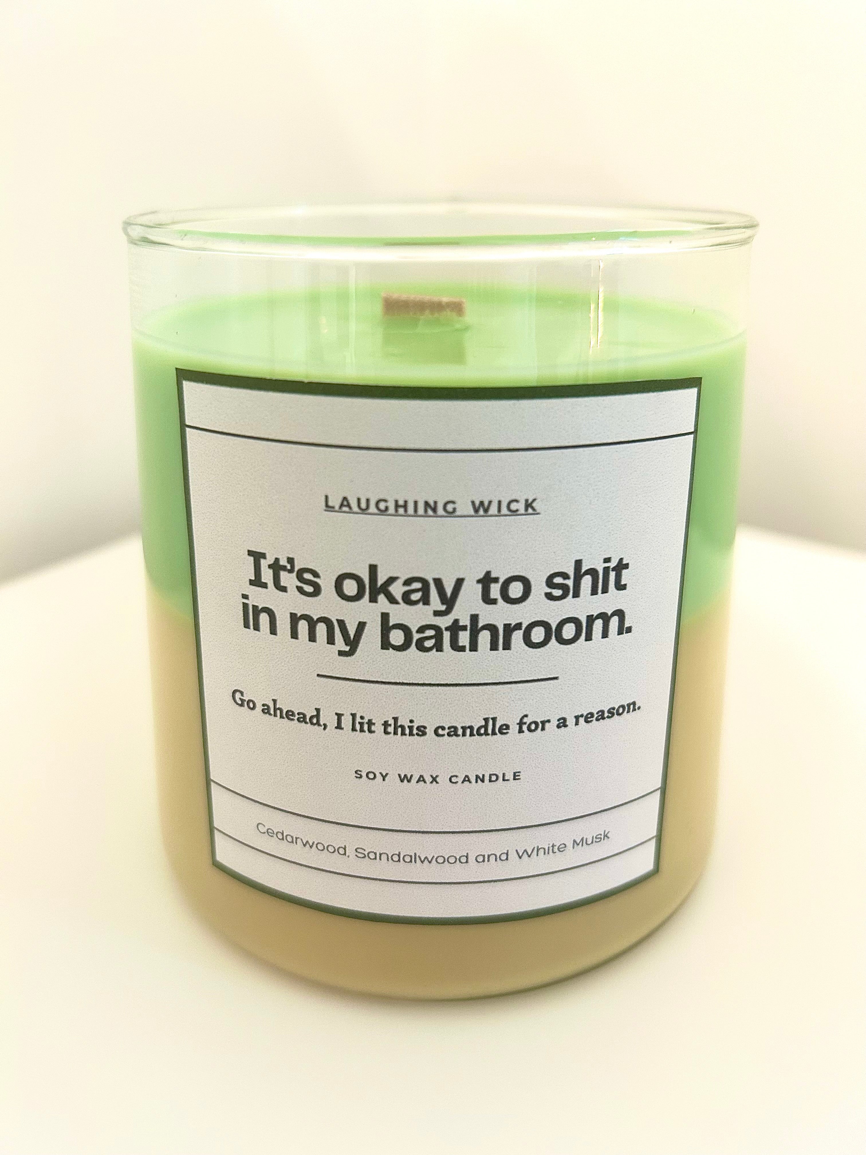 It's okay to shit in my bathroom.