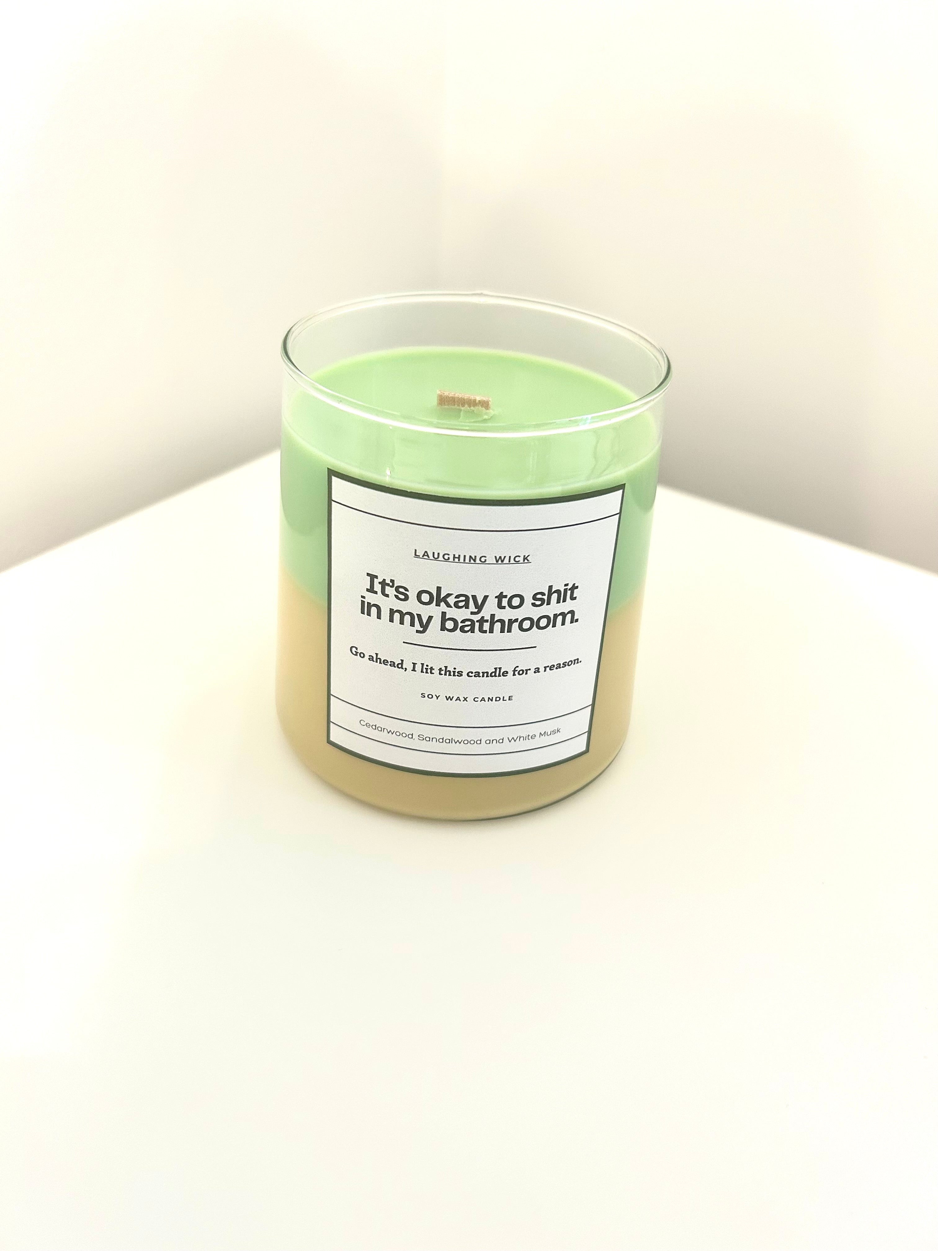 It's okay to shit in my bathroom.