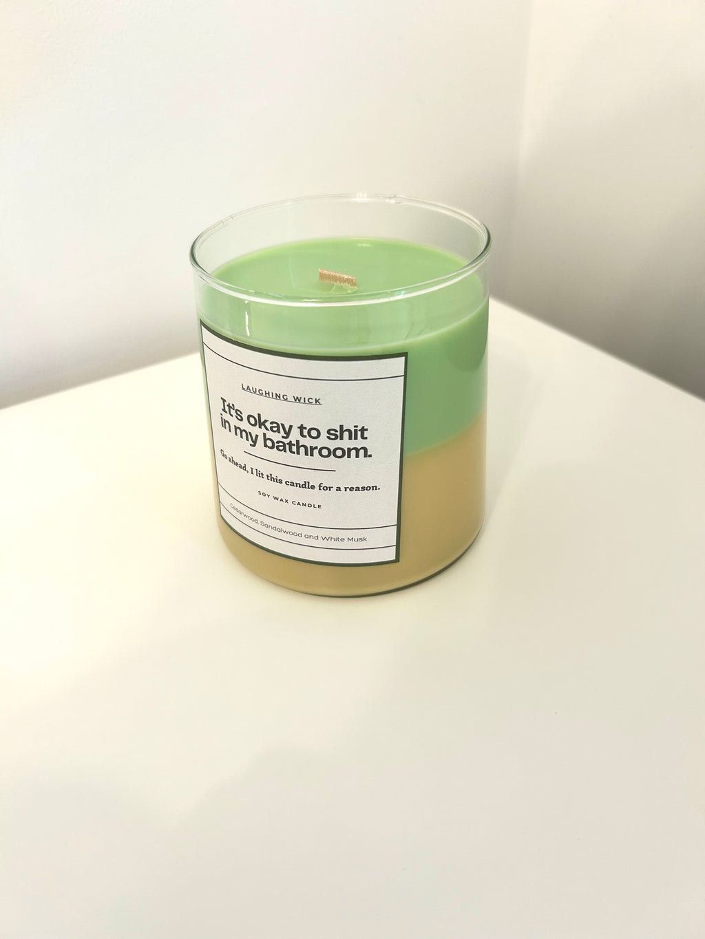 It's okay to shit in my bathroom.