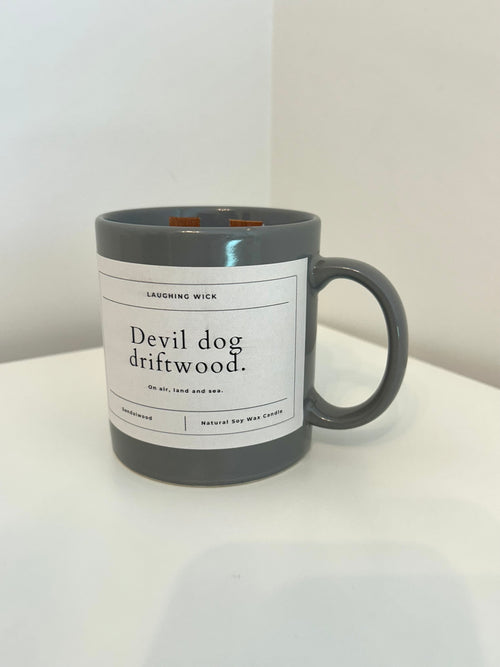 Devil dog driftwood.