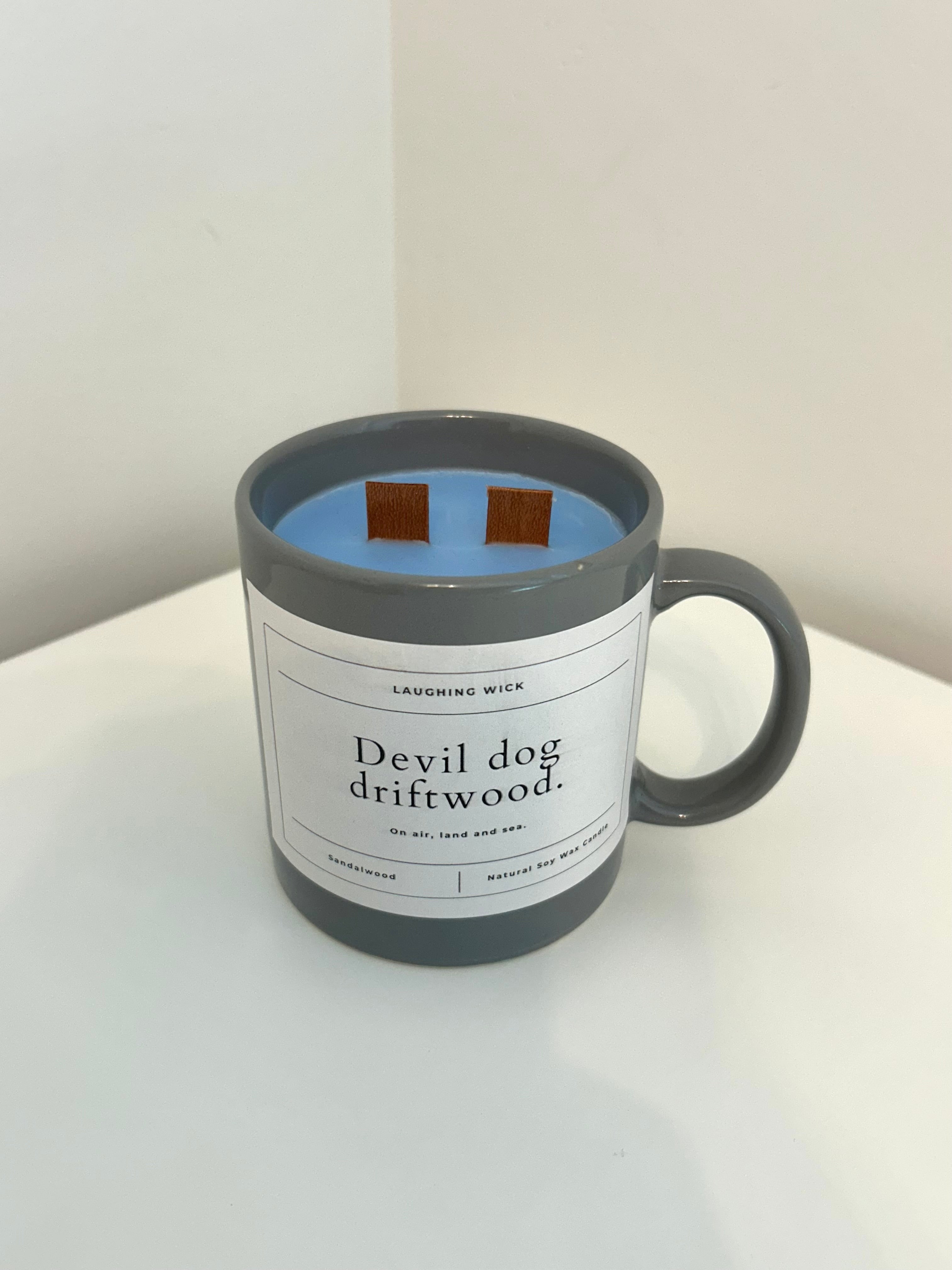 Devil dog driftwood.